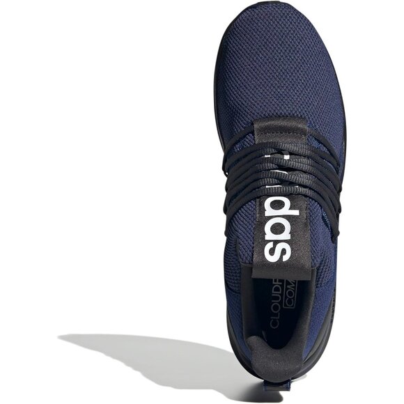 ⚡Adidas Men Dark Blue/Black/White Imported Rubber Lite Racer Adapt Pull-On Shoes - Picture 2 of 7